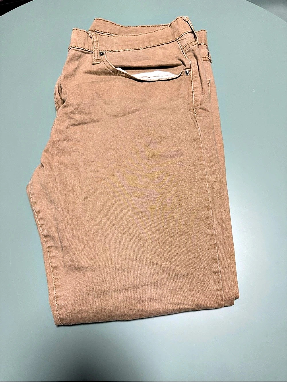 Vintage U.S. Polo Assn. Activate Stretch Chino Pants Brown Khaki 42 x 30